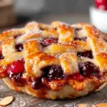 cherry pie with almond lattice crust - featured image