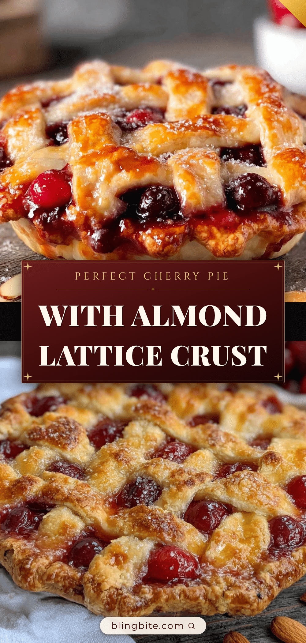 cherry pie with almond lattice crust recipe