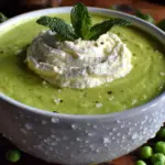chilled pea and mint soup - featured image