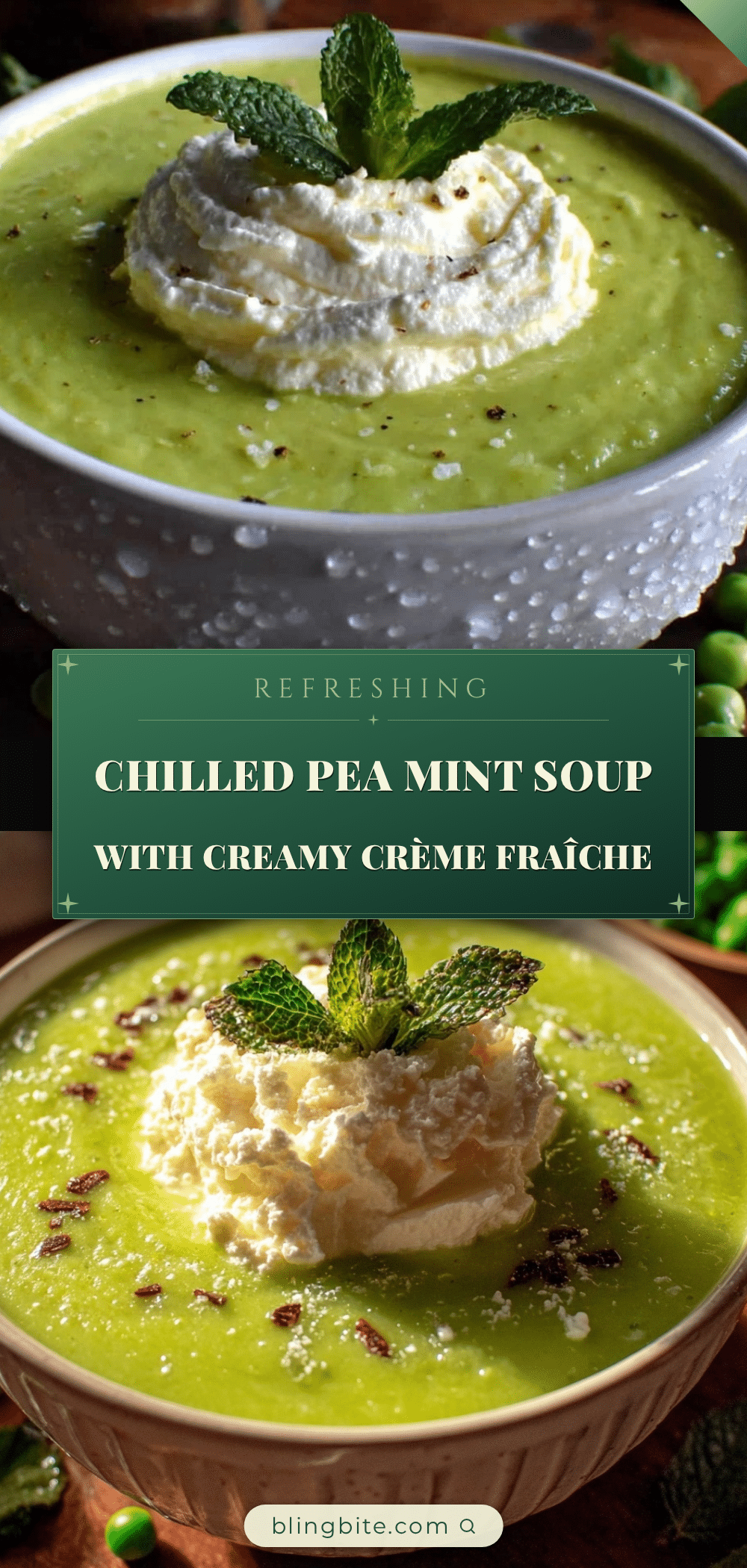 chilled pea and mint soup recipe