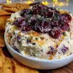 cranberry jalapeño cream cheese dip - featured image