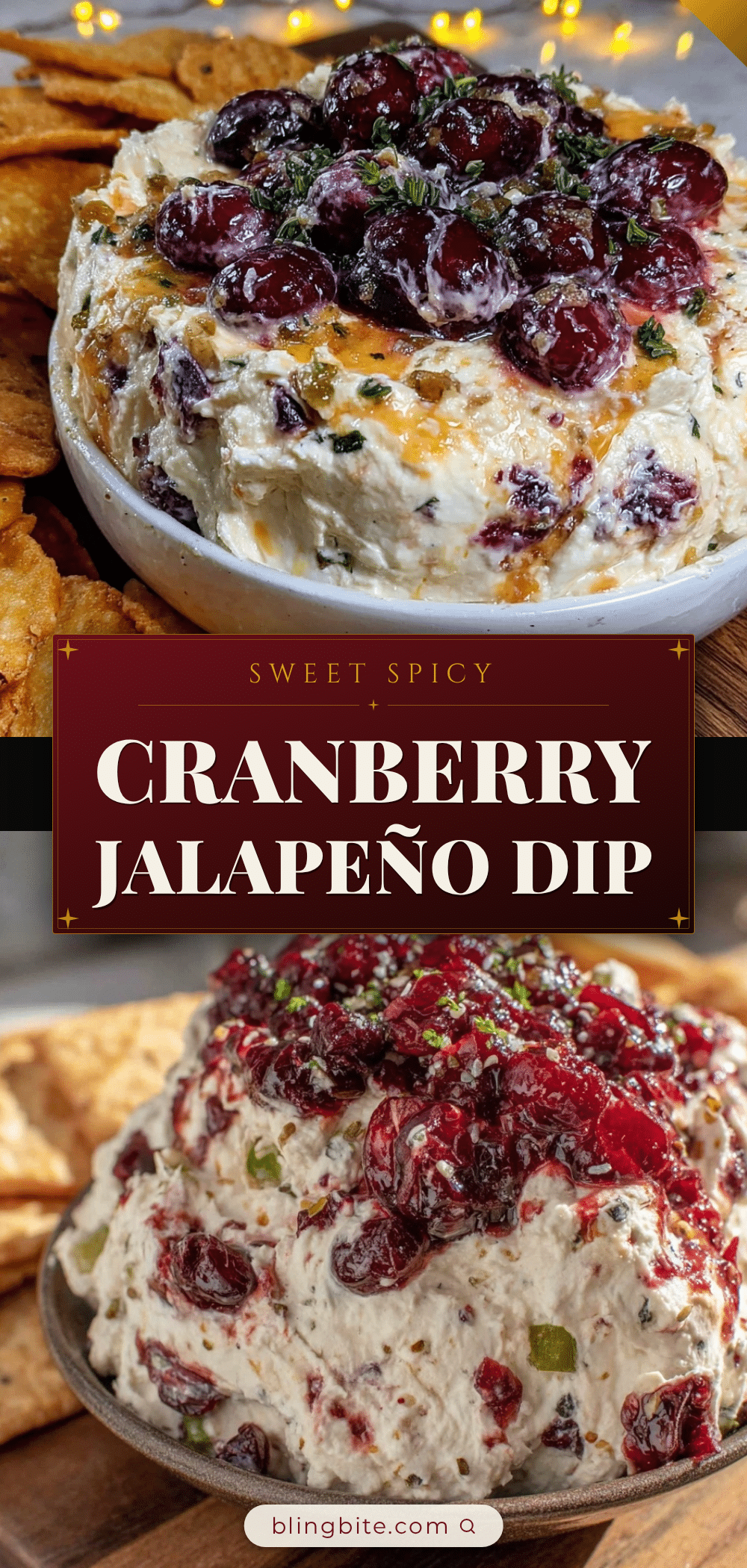 cranberry jalapeño cream cheese dip recipe