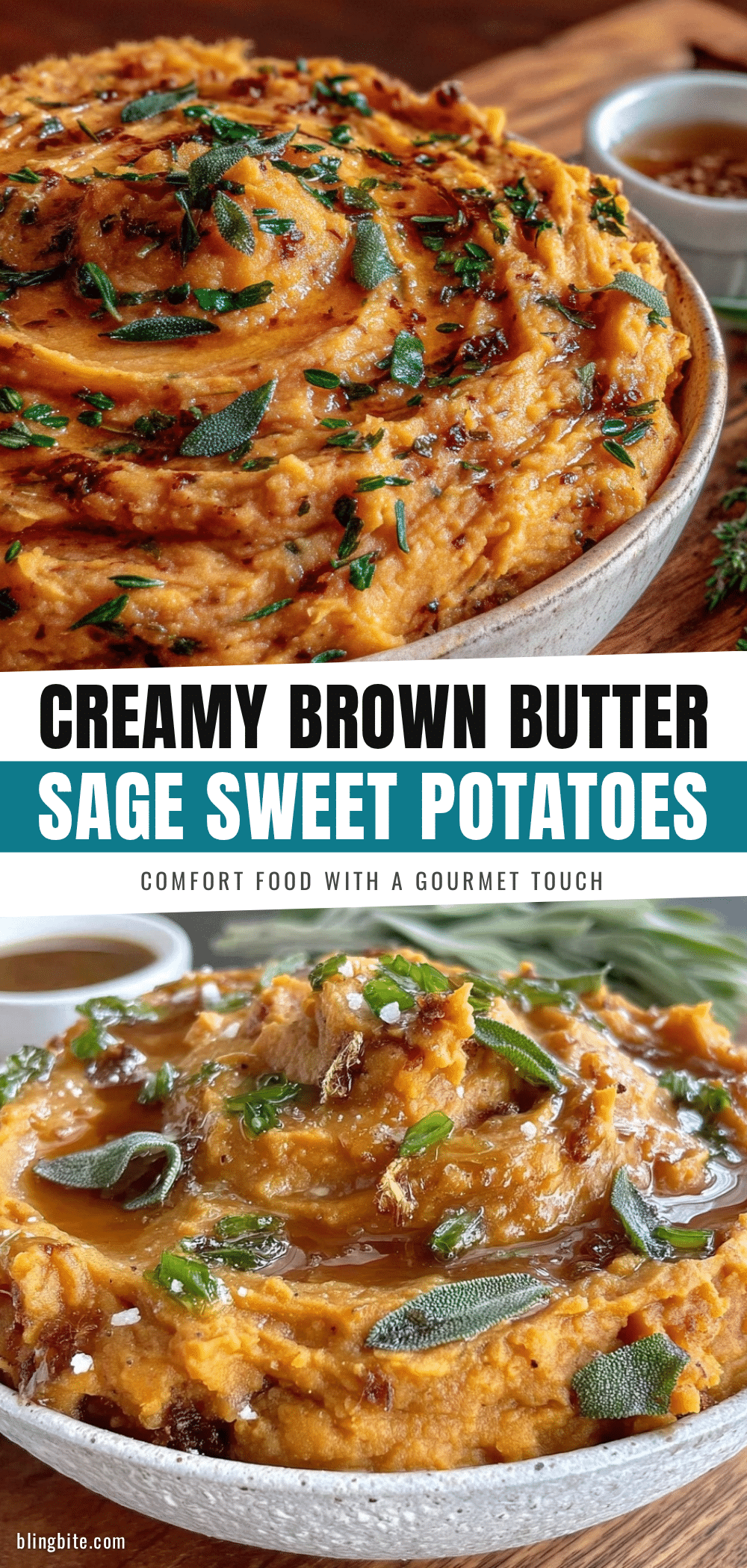 creamy brown butter sage mashed sweet potatoes recipe