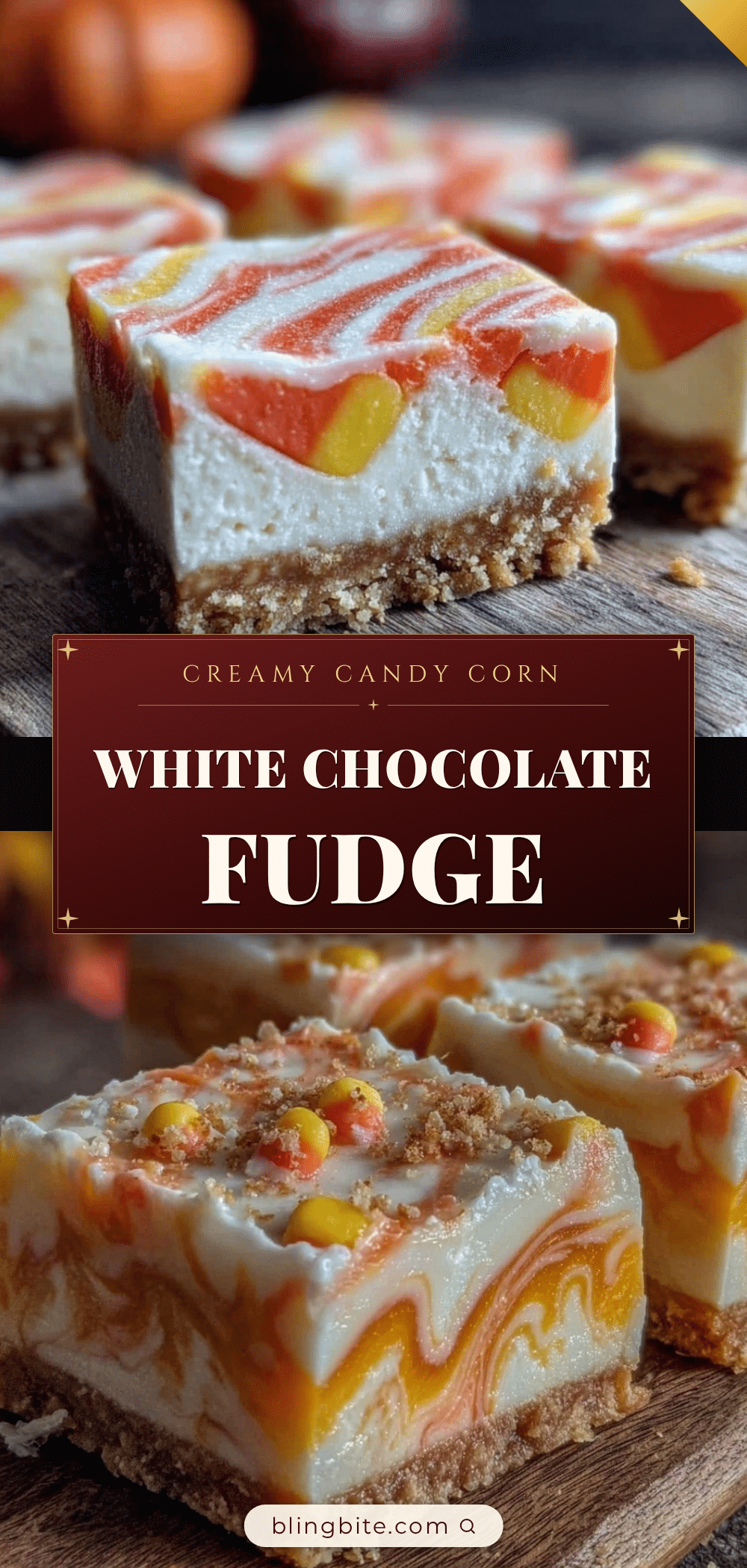 creamy candy corn fudge recipe