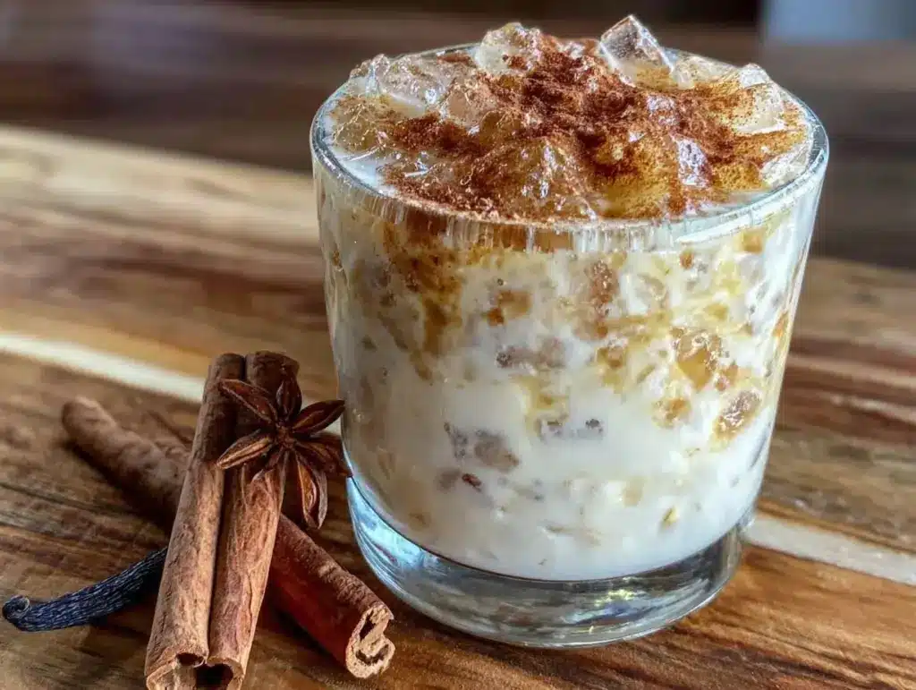 creamy homemade horchata - featured image