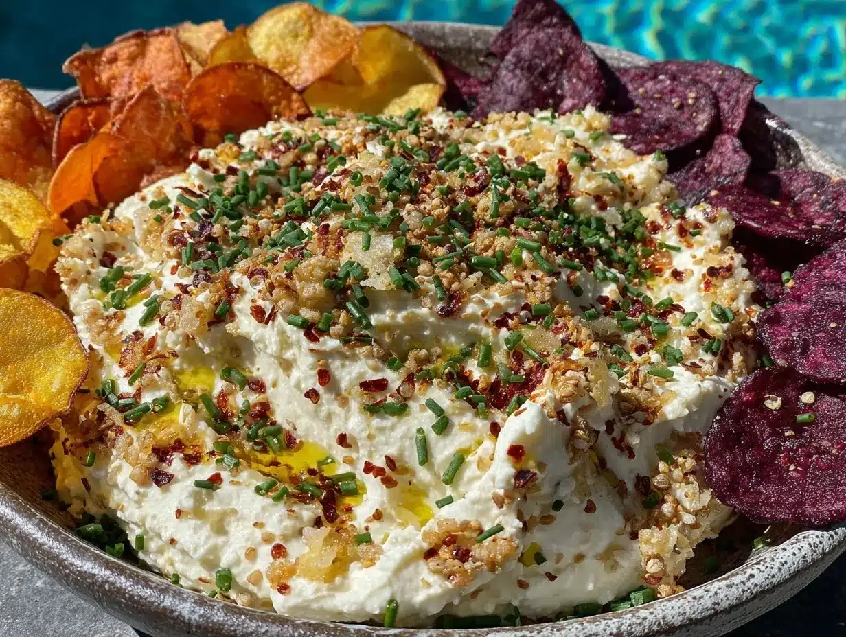 creamy poolside everything bagel dip preparation steps