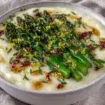 creamy roasted asparagus soup - featured image
