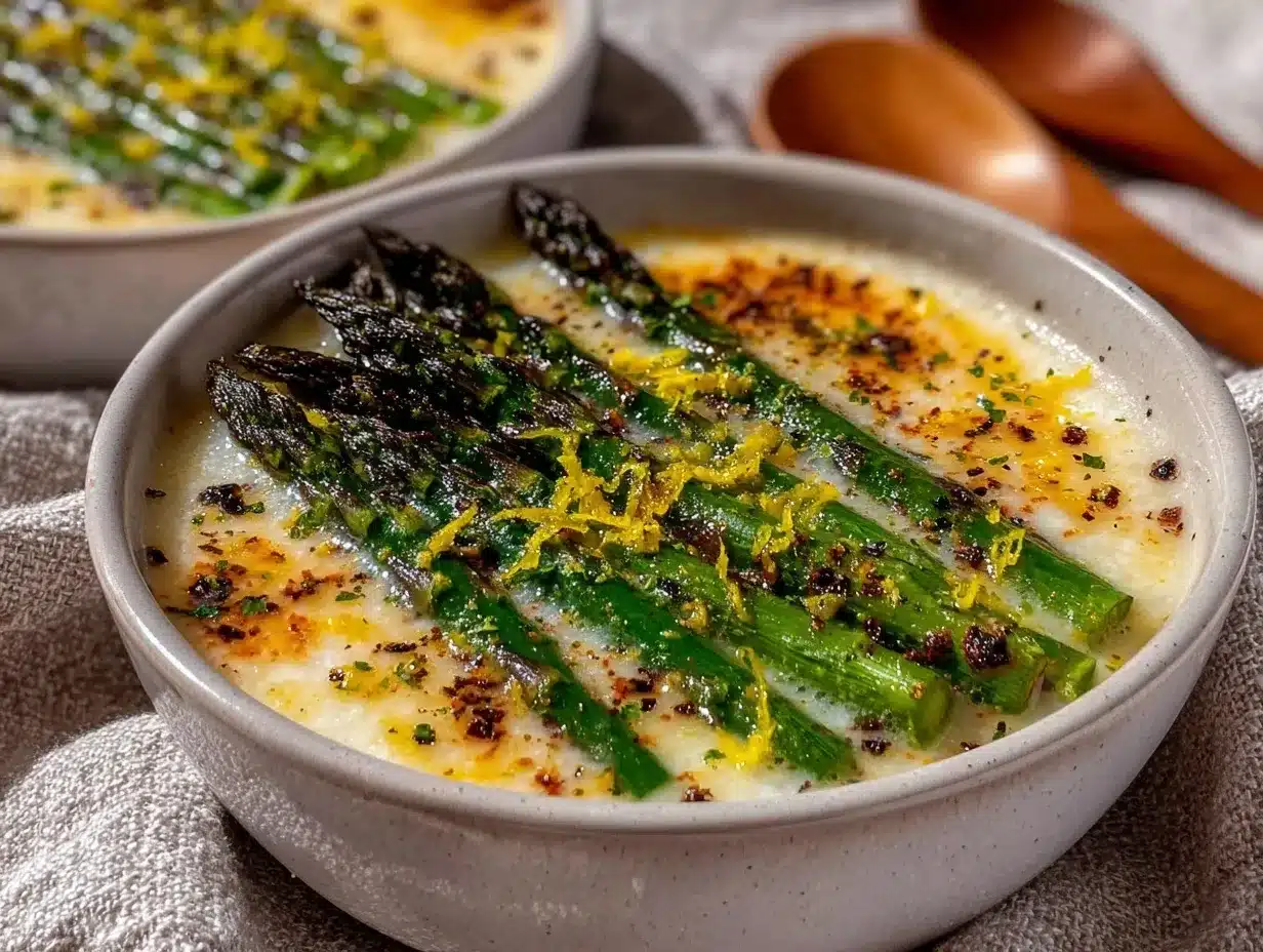 creamy roasted asparagus soup preparation steps