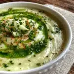 creamy spring leek and potato soup - featured image