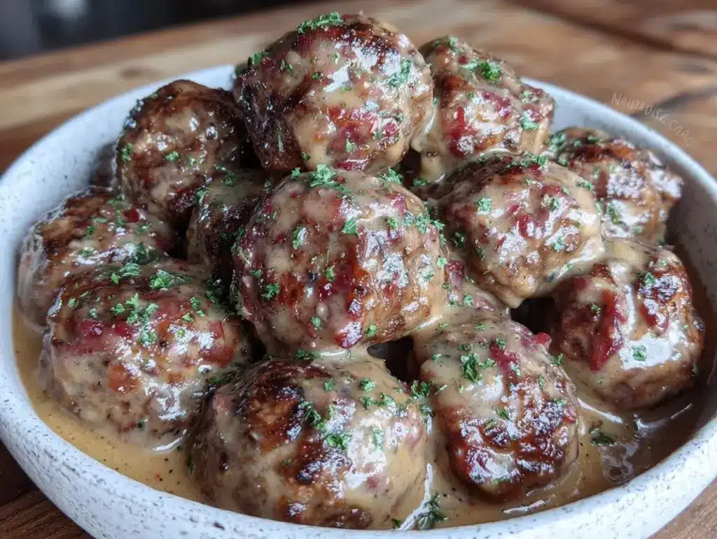 creamy Swedish meatballs - featured image