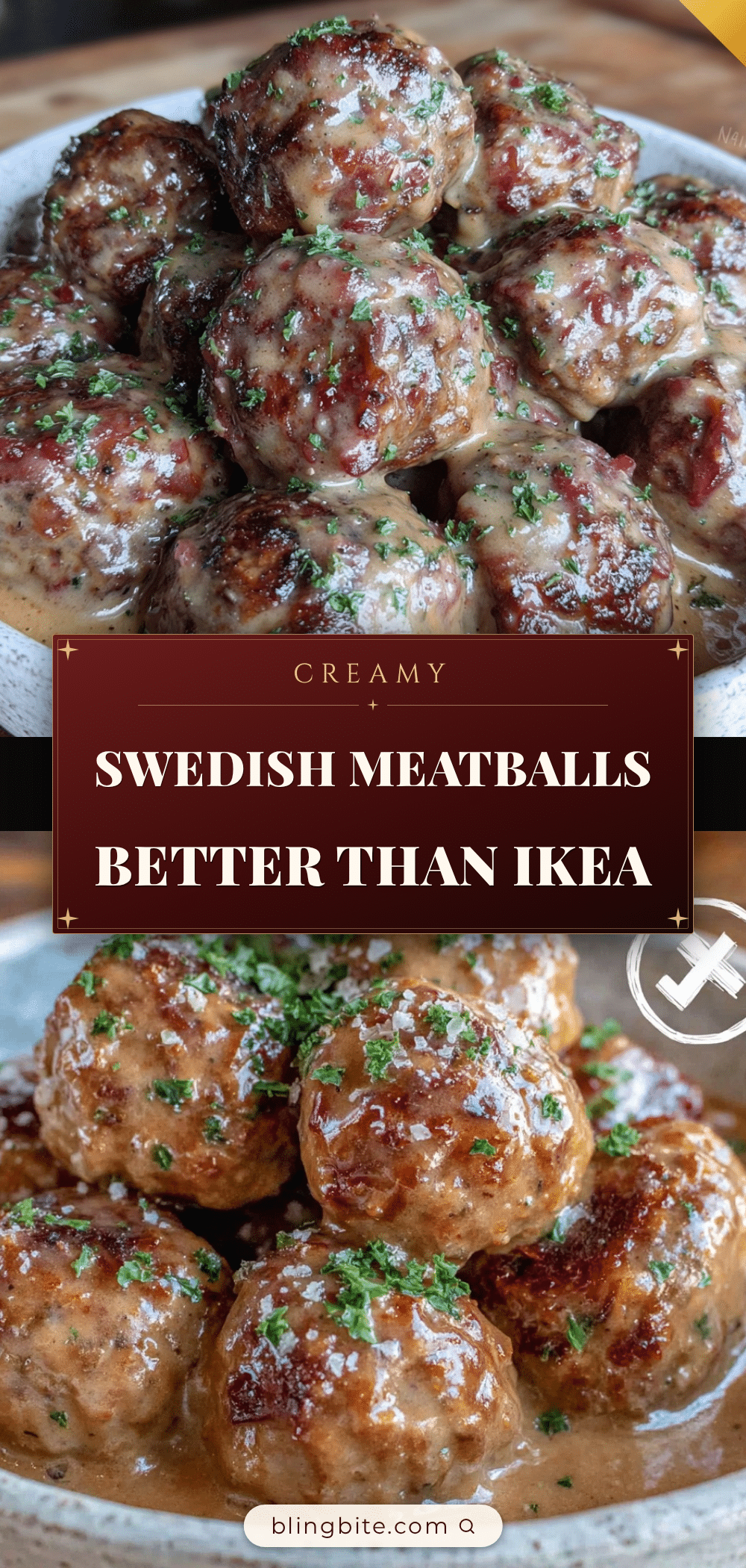 creamy Swedish meatballs recipe