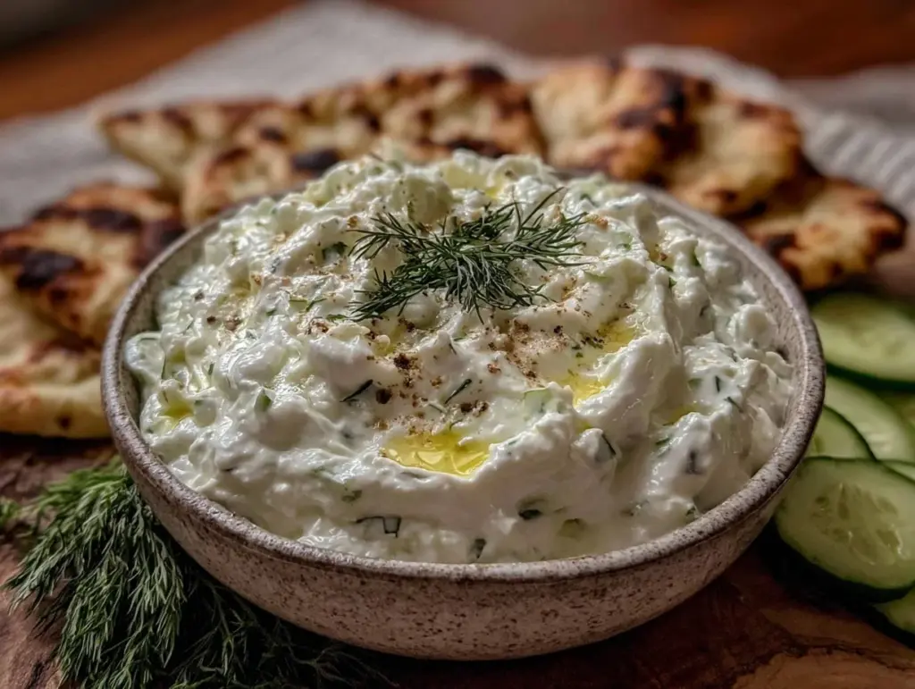 creamy tzatziki recipe - featured image