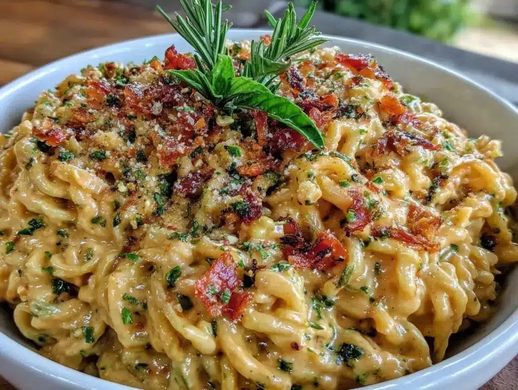 creamy vegan pasta - featured image