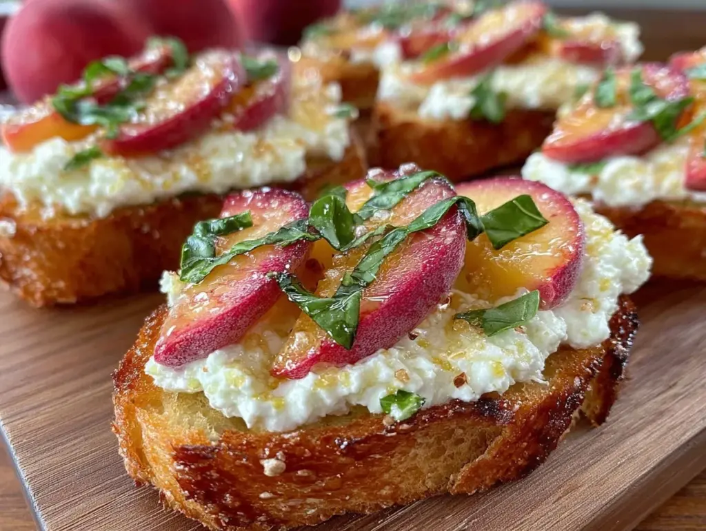 creamy whipped ricotta crostini - featured image
