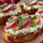creamy whipped ricotta crostini - featured image