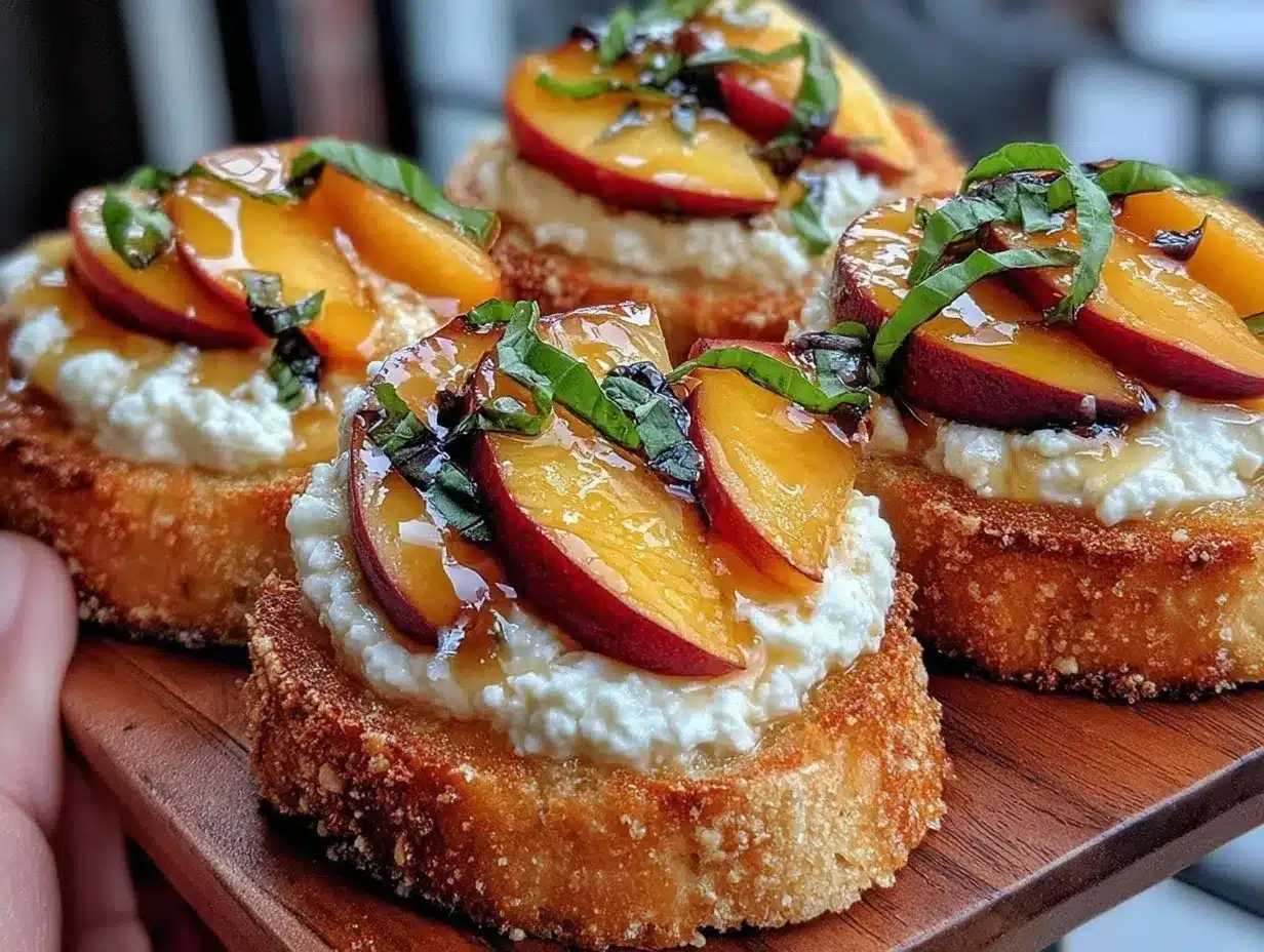 creamy whipped ricotta crostini preparation steps