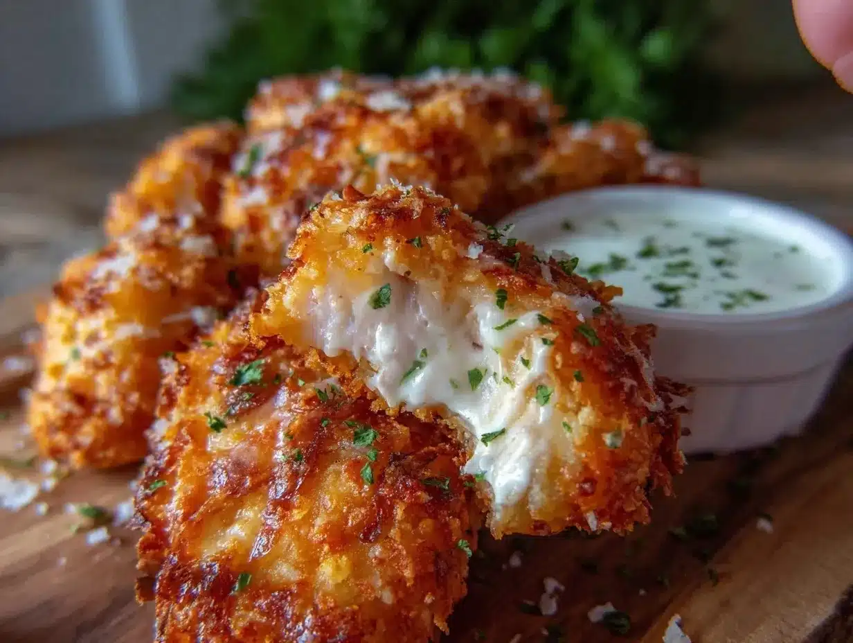 crispy baked parmesan ranch chicken tenders preparation steps