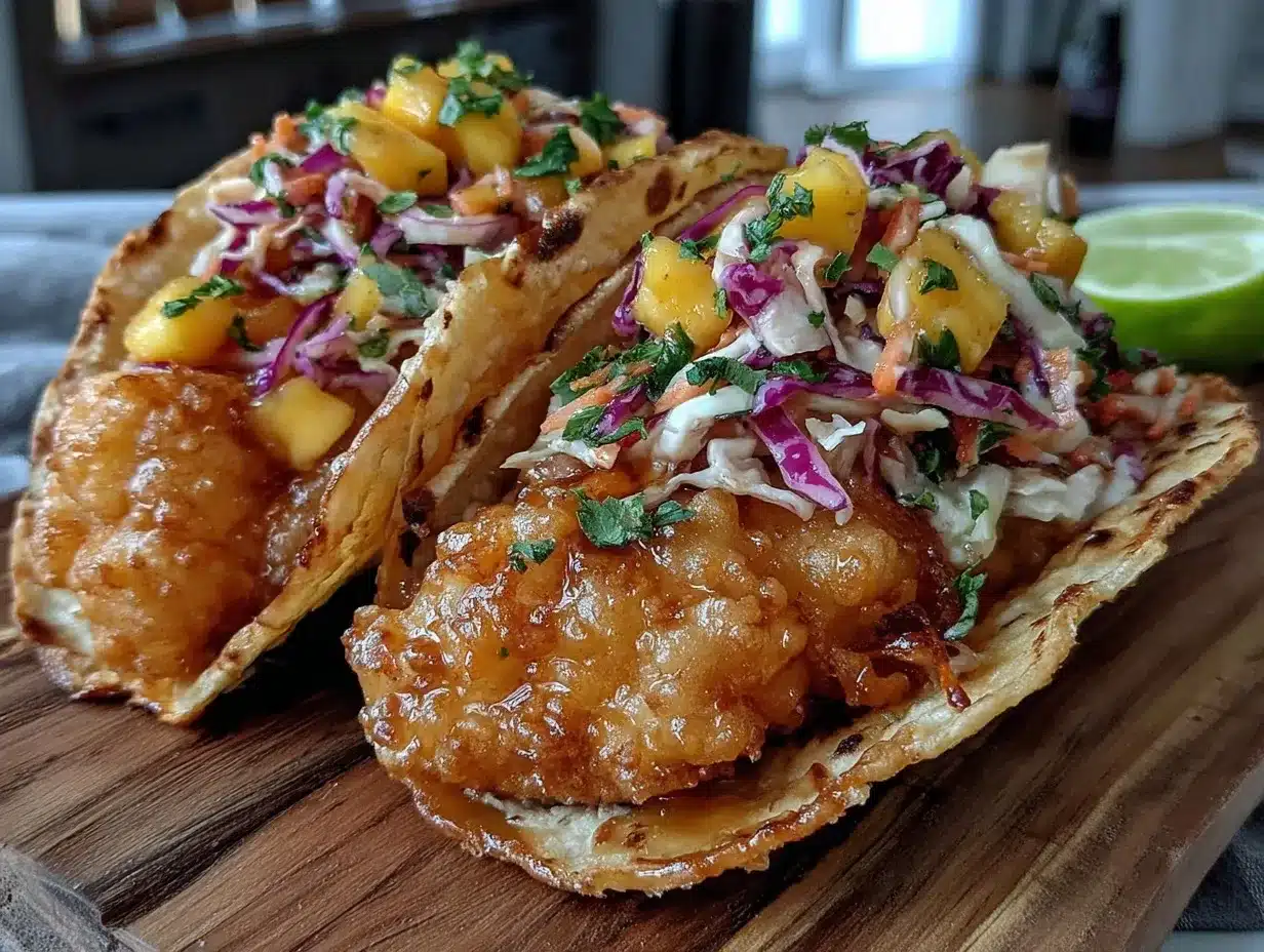 crispy beer battered fish tacos preparation steps