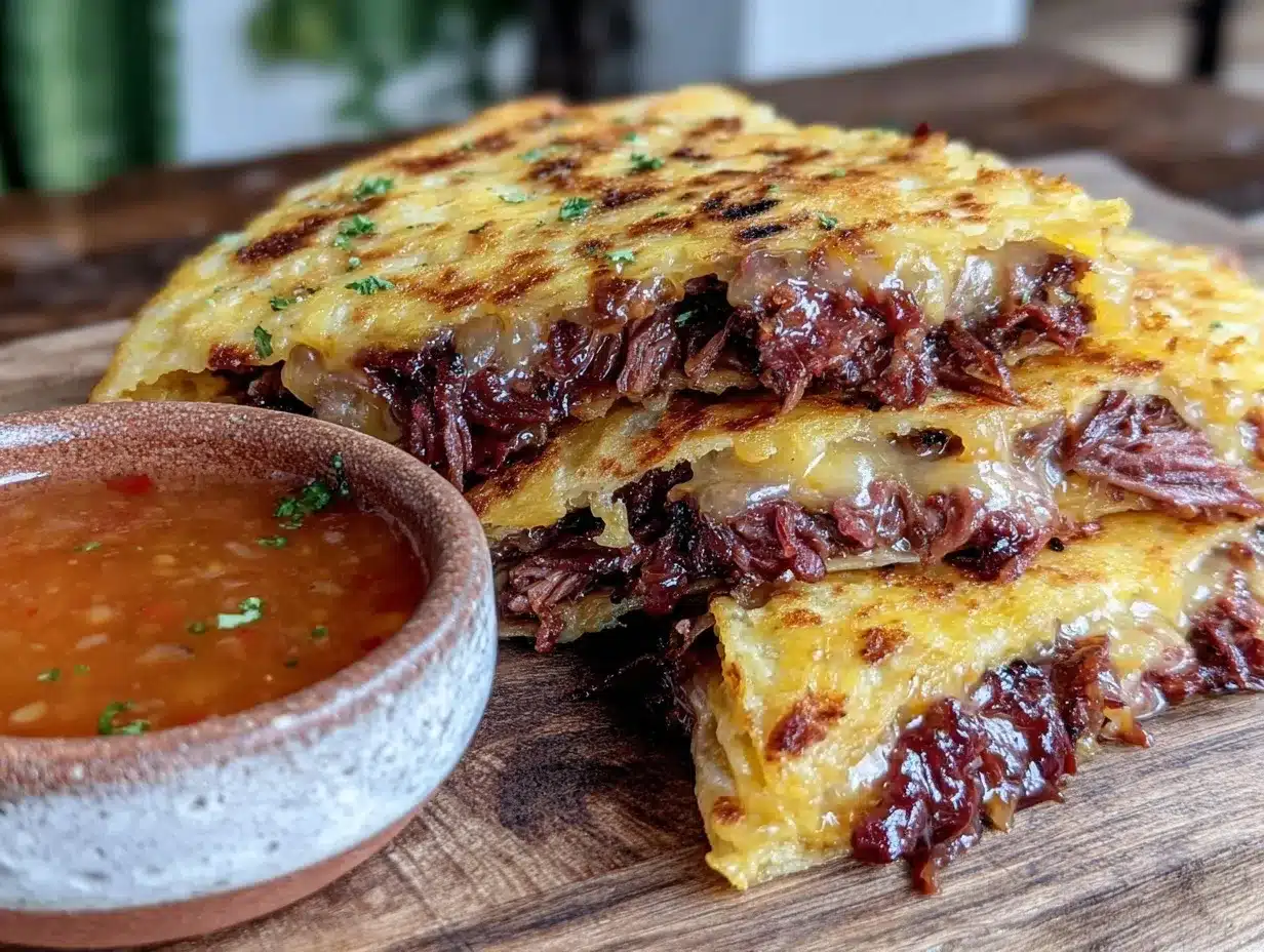 crispy birria quesadilla preparation steps
