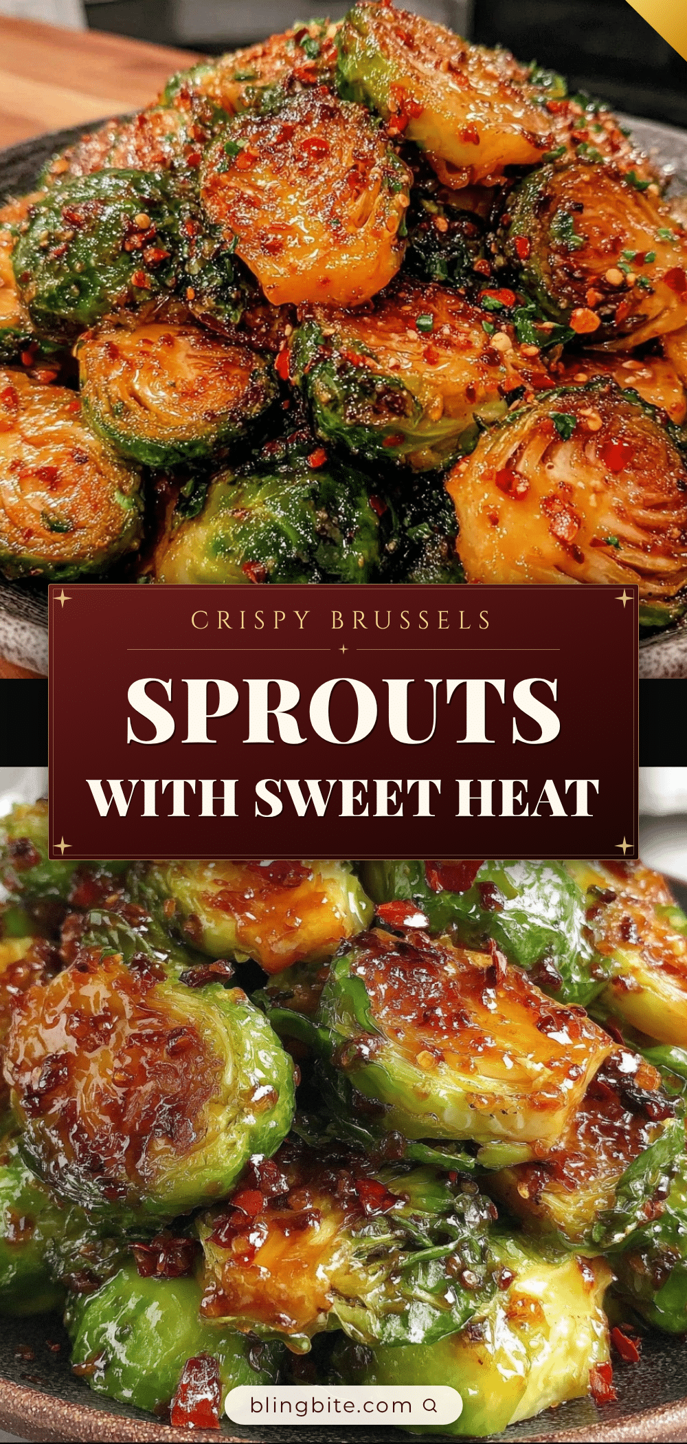 crispy brussels sprouts with hot honey drizzle recipe