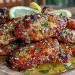 crispy garlic parmesan chicken wings - featured image