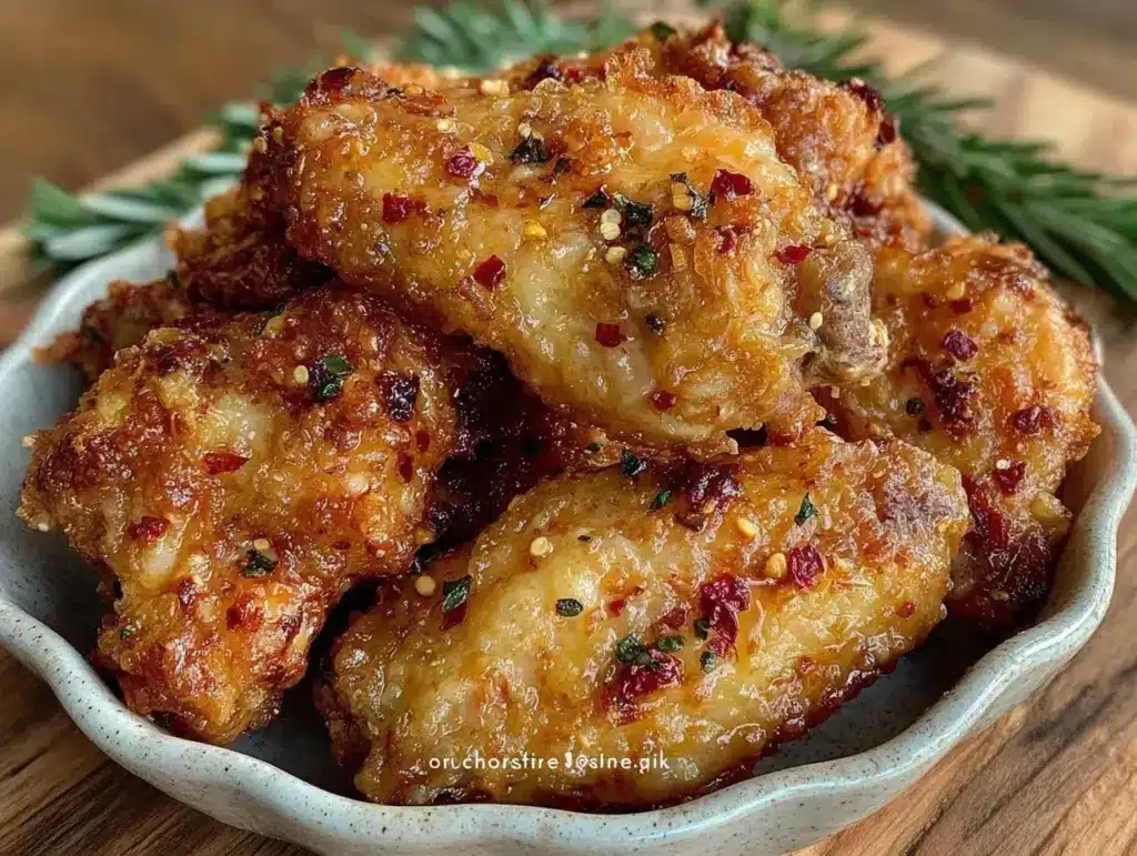 crispy oven-baked chicken wings - featured image
