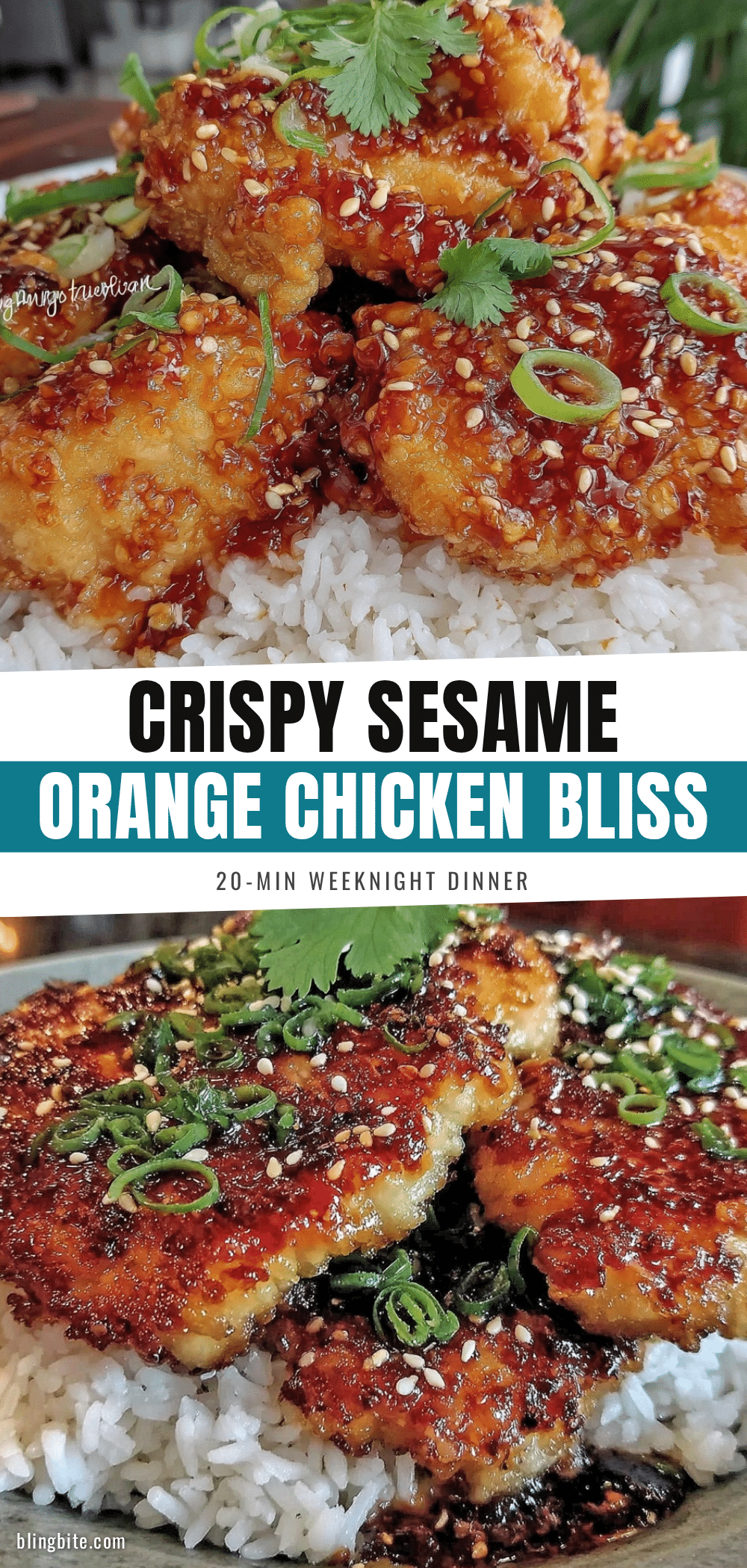 crispy sesame orange chicken recipe