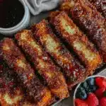 crispy sheet pan french toast sticks - featured image