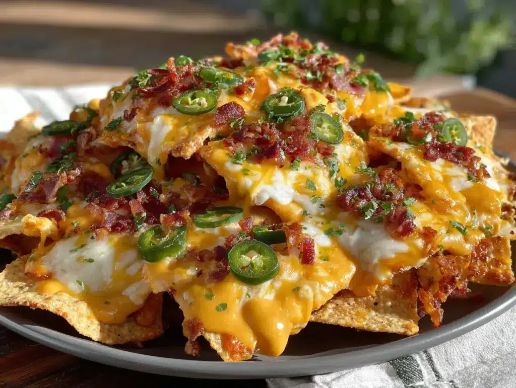 crispy sheet pan nachos - featured image