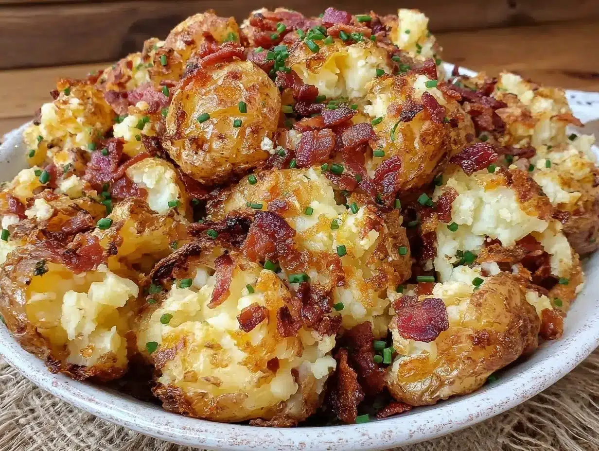crispy smashed potato salad preparation steps