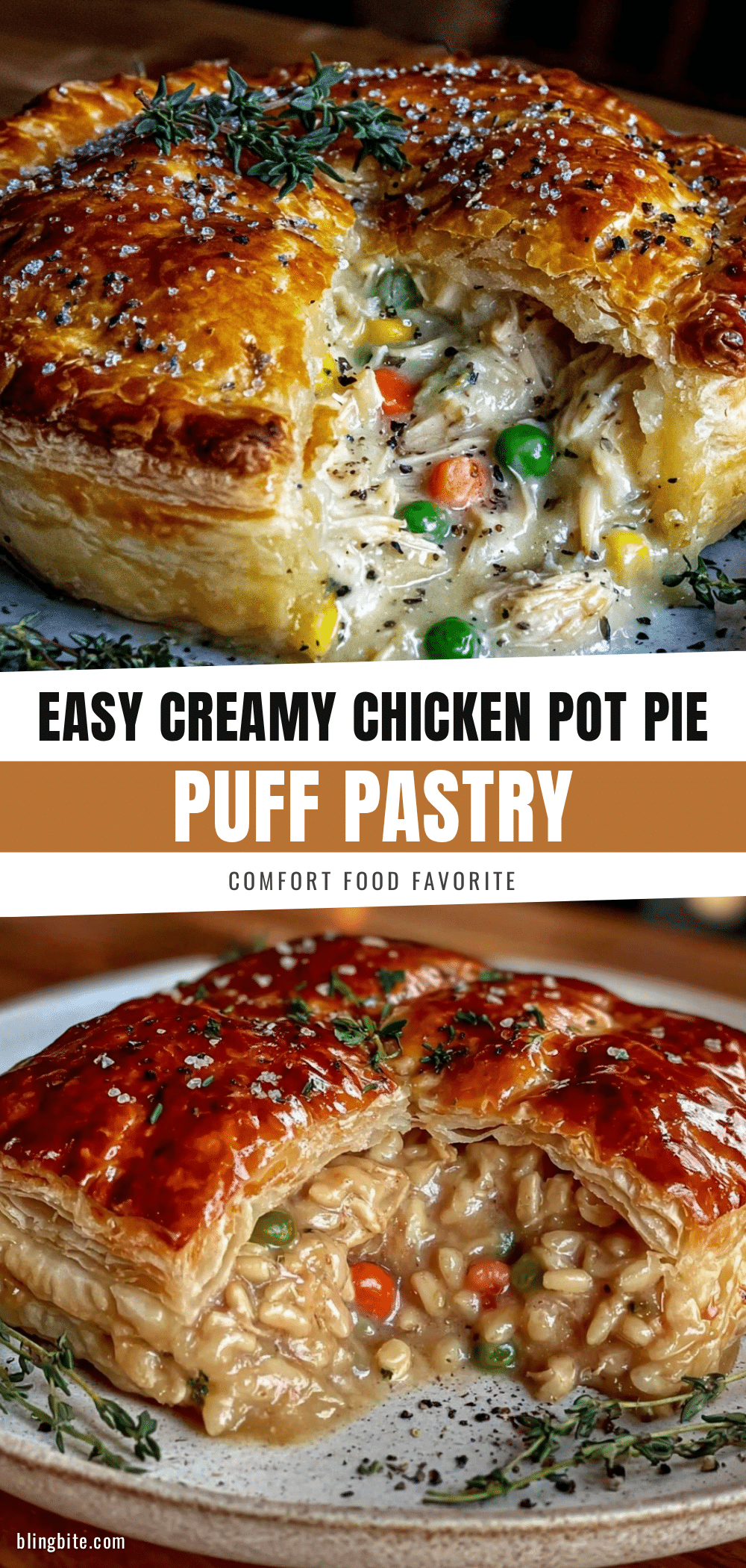 easy creamy chicken pot pie recipe