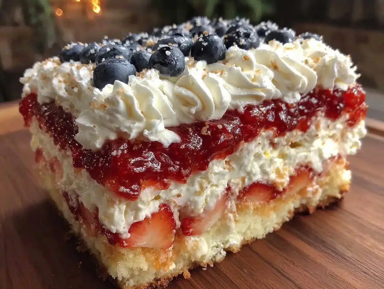 easy patriotic flag sheet cake preparation steps