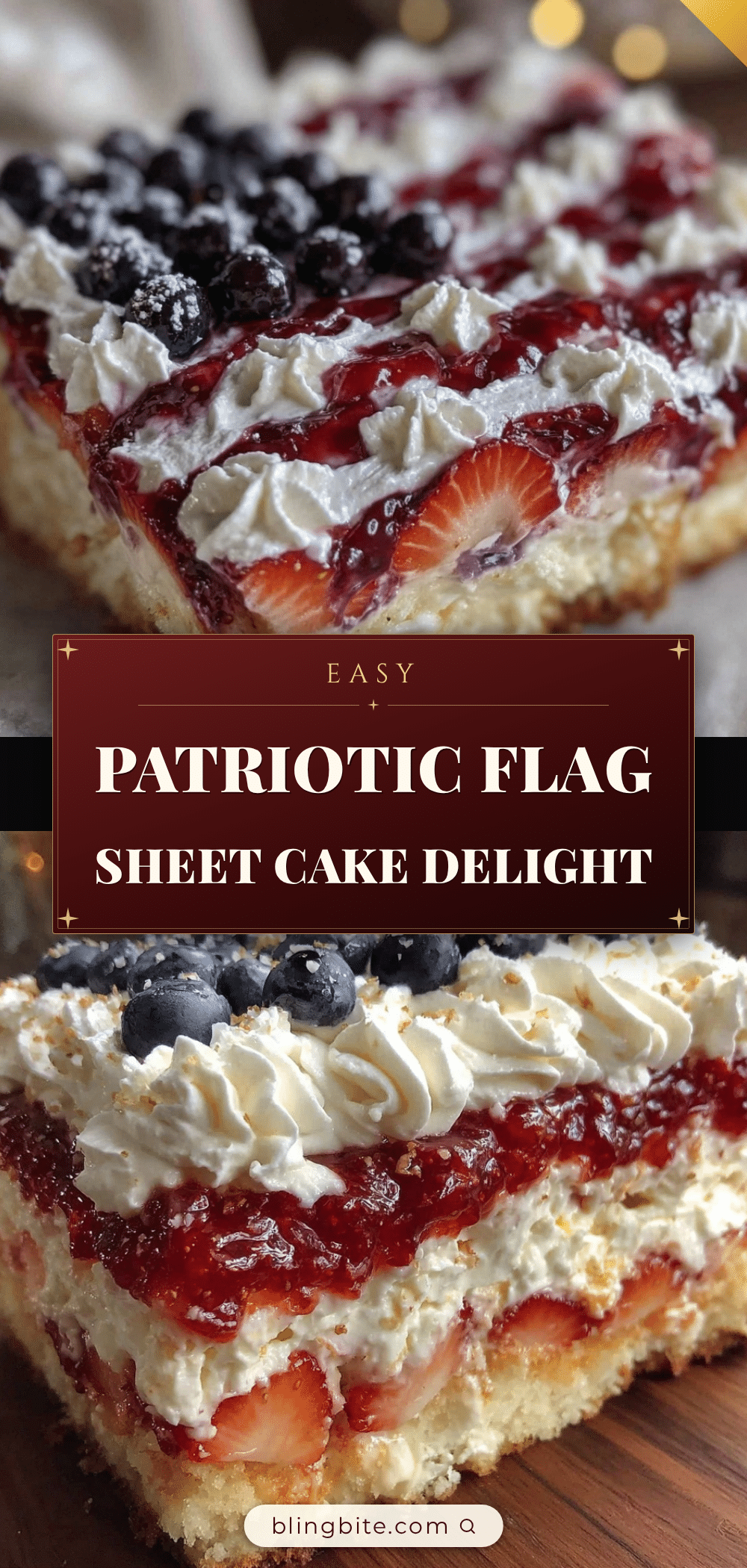 easy patriotic flag sheet cake recipe