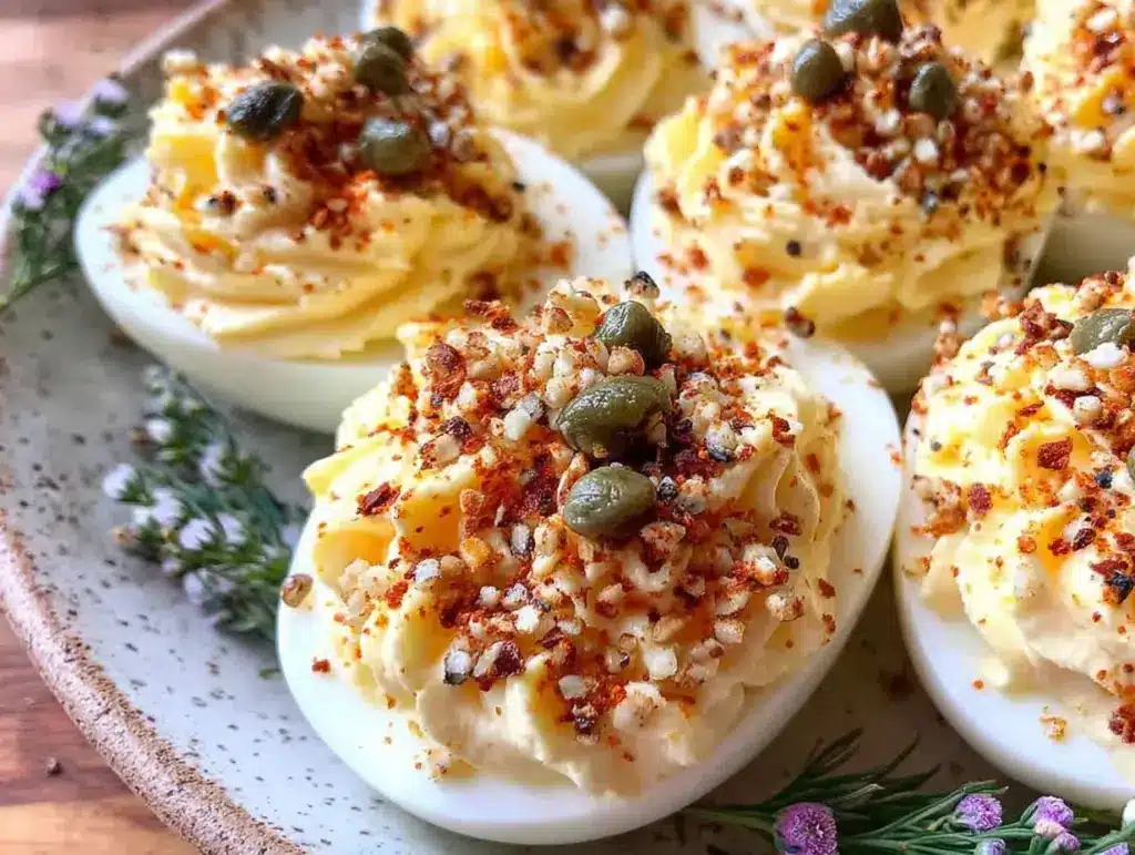 everything bagel deviled eggs - featured image