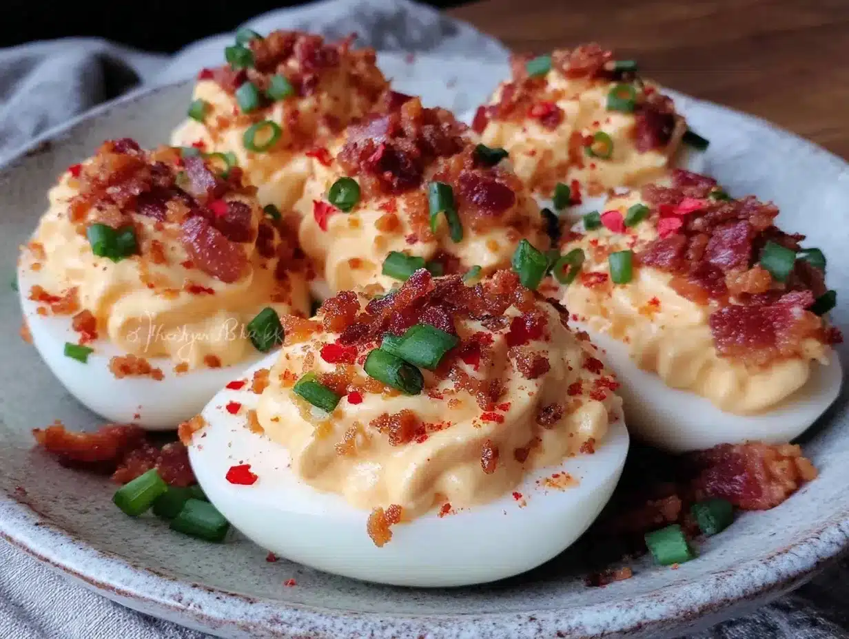 firecracker deviled eggs preparation steps