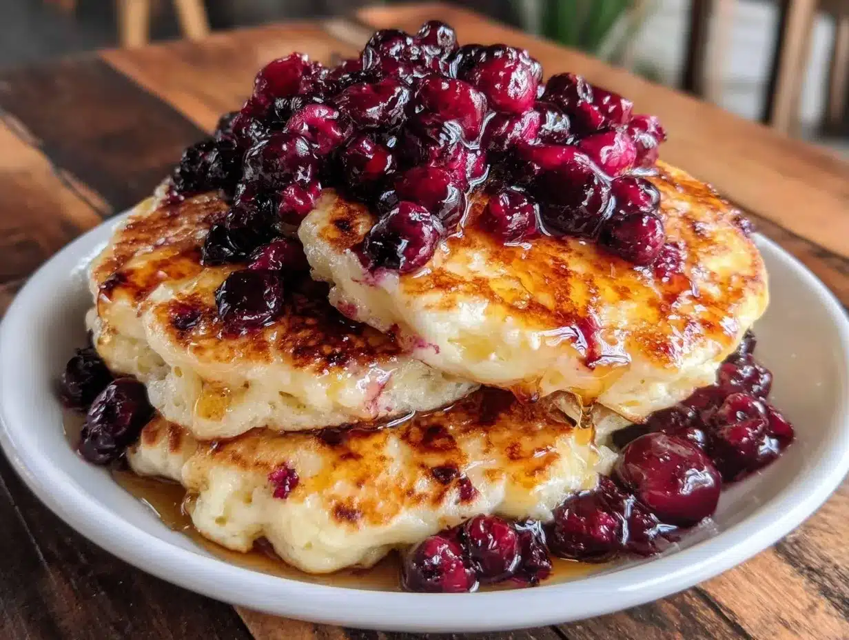 fluffy cottage cheese pancakes preparation steps