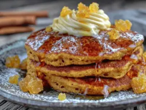 fluffy gingerbread pancakes - featured image