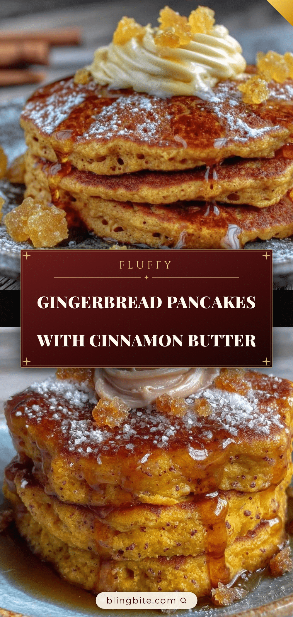 fluffy gingerbread pancakes recipe