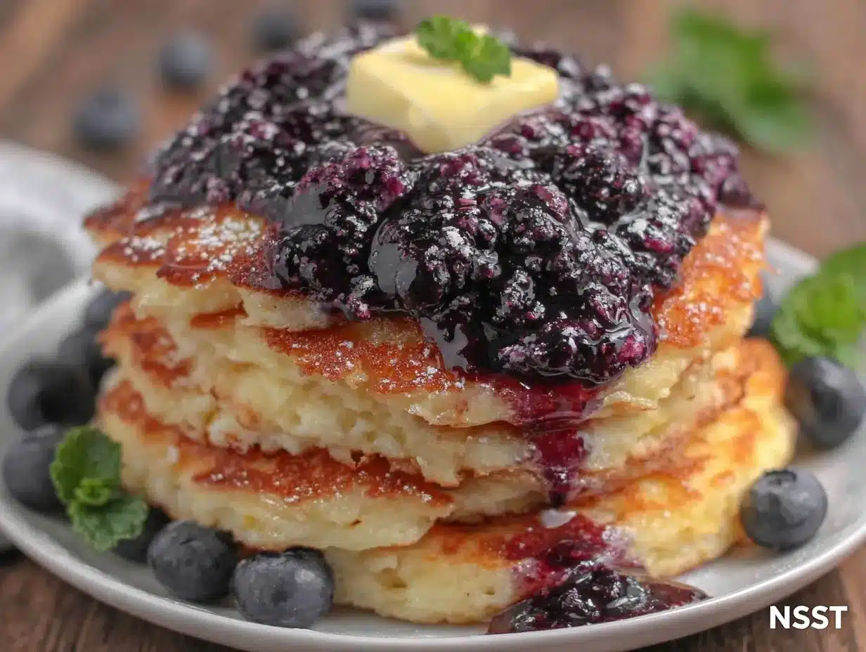 fluffy sourdough pancakes preparation steps