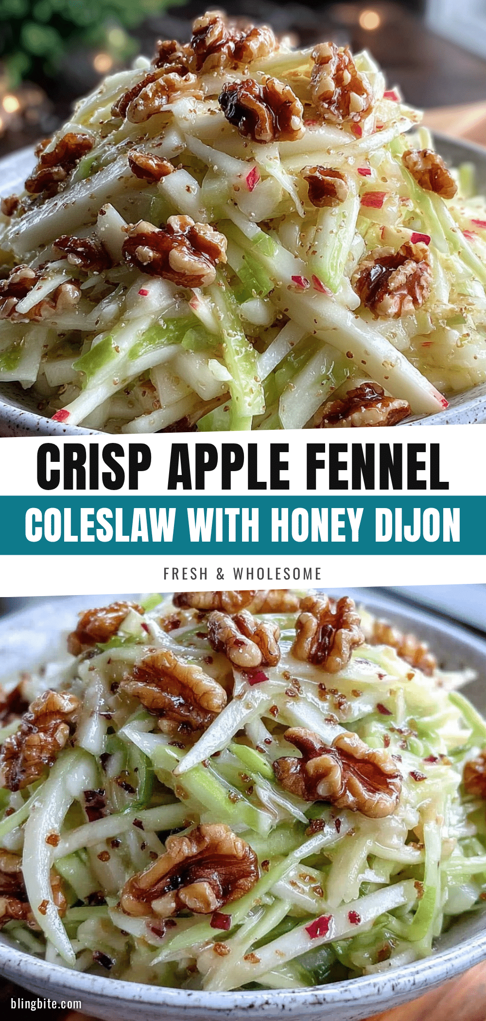 fresh apple fennel coleslaw recipe