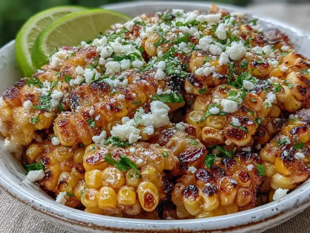 fresh grilled corn elote salad - featured image