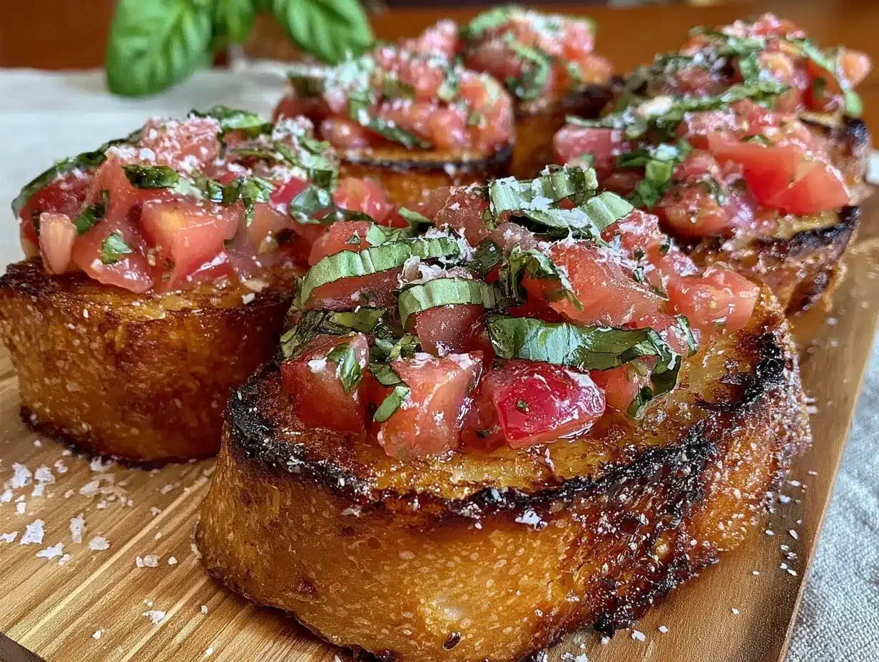 fresh patriotic bruschetta board preparation steps