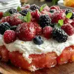 fresh watermelon pizza recipe - featured image