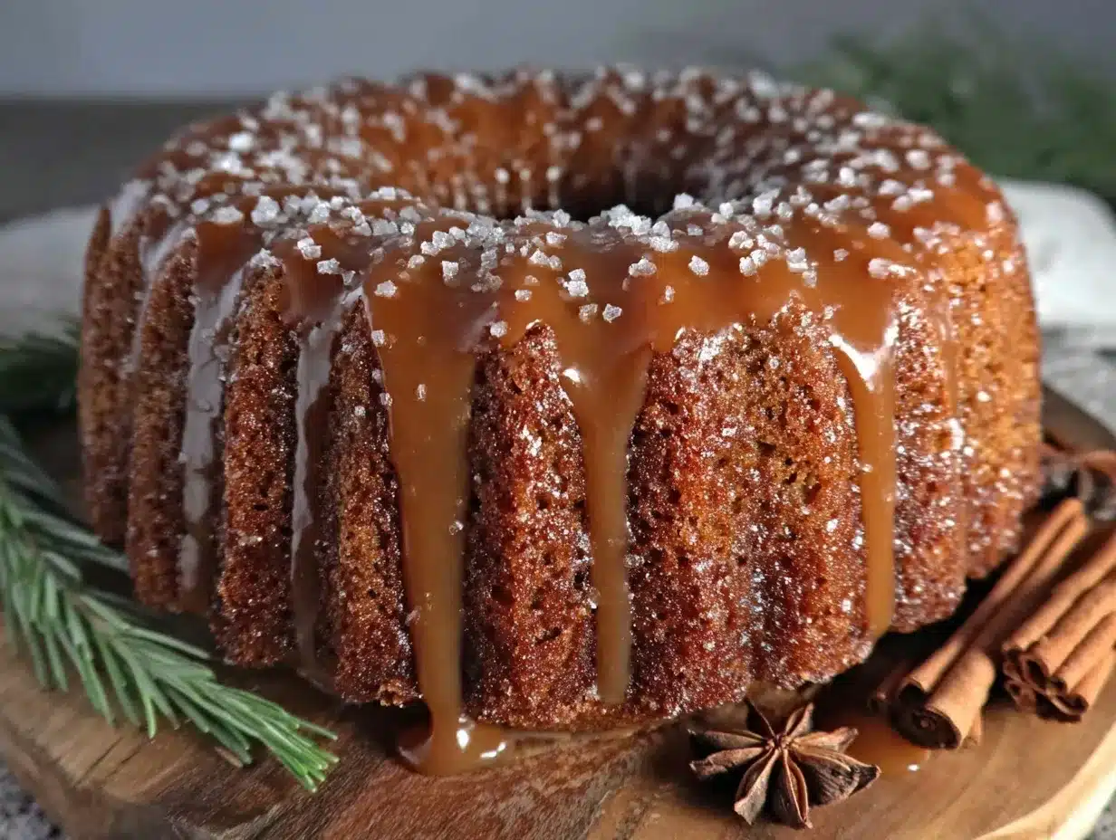 gingerbread bundt cake preparation steps