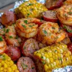 grilled shrimp boil foil packs - featured image