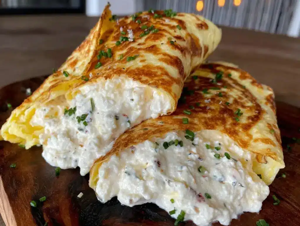 healthy high protein cottage cheese egg white wrap - featured image