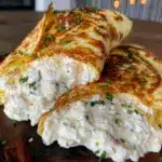 healthy high protein cottage cheese egg white wrap - featured image