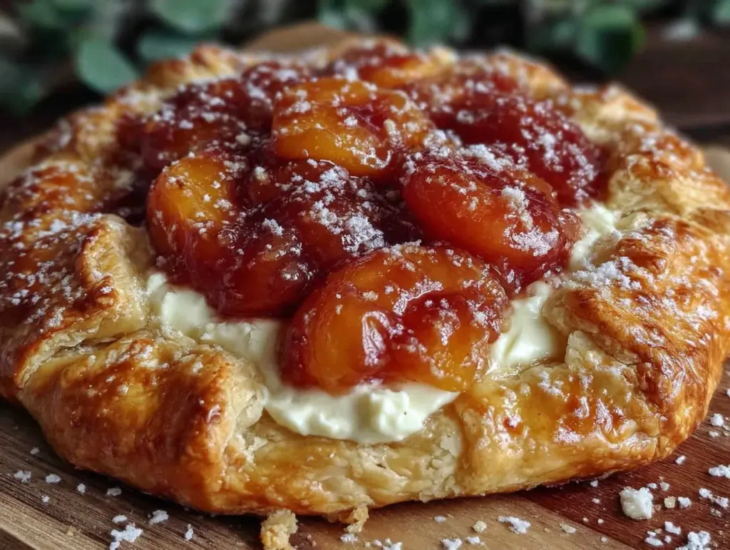 honey roasted apricot galette - featured image