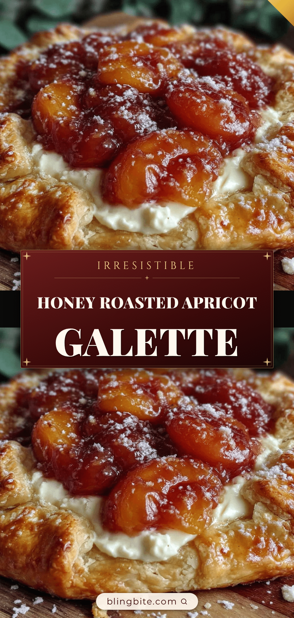 honey roasted apricot galette recipe
