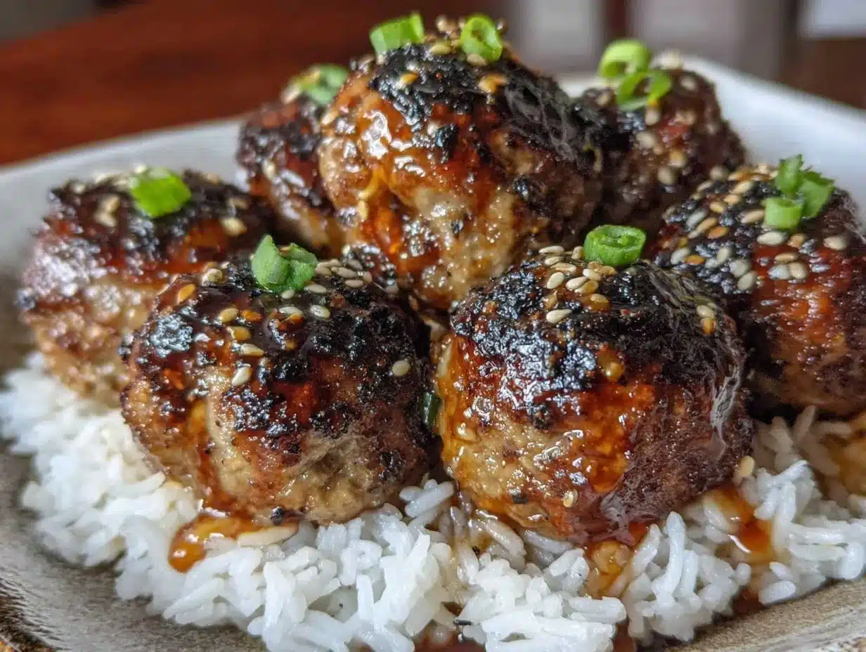 honey sriracha meatballs preparation steps